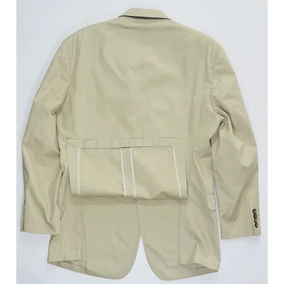 Brooks Brothers 1818 Regent Blazer Men's 42R Tan Khaki Easter Professional - Picture 4 of 11